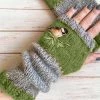 ILOVEDIY Beautyfinding Store Women's Apparels Sky Madrid Embroidery Bird Knitted Gloves