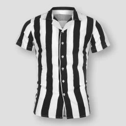 U-Nice Store Sky Madrid Gamprin Striped Shirt
