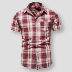 Bolubao 2 Store Men's Apparels Saint Morris Basel Plaid Shirt