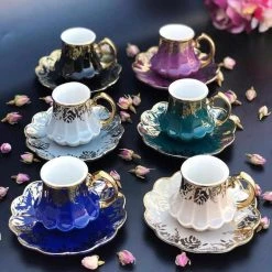 Moon Mogul Saint Morris Porcelain Coffee Set Home