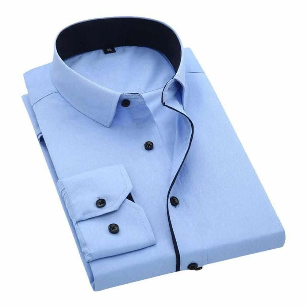 DAVYDAISY Official Store Sky Madrid Executive Long Sleeve Shirt Men's Apparels 3 DAVYDAISY Official Store Sky Madrid Executive Long Sleeve Shirt Men's Apparels