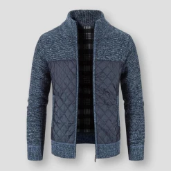 King Billion Official Store Men's Apparels Saint Morris Quilted Wool Cardigan