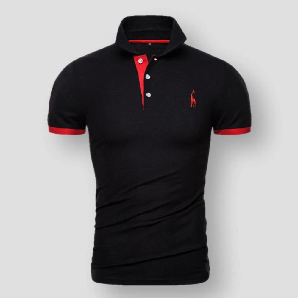 AIOPESON Official Store Sky Madrid Giraffe Polo Shirt Men's Apparels