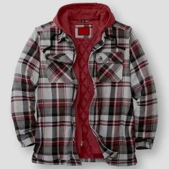 Menore For Dropshipping Store Sky Madrid Hooded Plaid Jacket Men's Apparels 8 Menore For Dropshipping Store Sky Madrid Hooded Plaid Jacket Men's Apparels