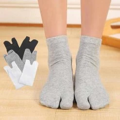 Happiness Socks Store Bamboo 2-Toe Crew Socks (12 Pairs)