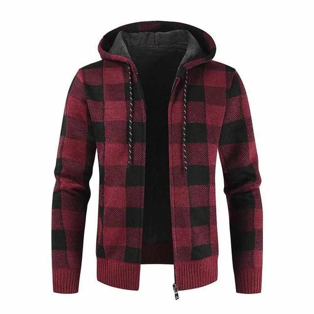 URSPORTTECH Store North Royal Knitted Hooded Cardigan Men's Apparels 8 URSPORTTECH Store North Royal Knitted Hooded Cardigan Men's Apparels