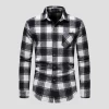 King Billion Official Store Men's Apparels Sky Madrid Flannel Checkered Shirt