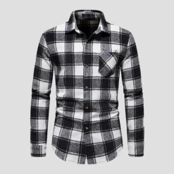 King Billion Official Store Men's Apparels Sky Madrid Flannel Checkered Shirt