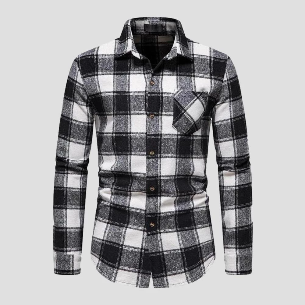 King Billion Official Store Men's Apparels Sky Madrid Flannel Checkered Shirt 3 King Billion Official Store Men's Apparels Sky Madrid Flannel Checkered Shirt