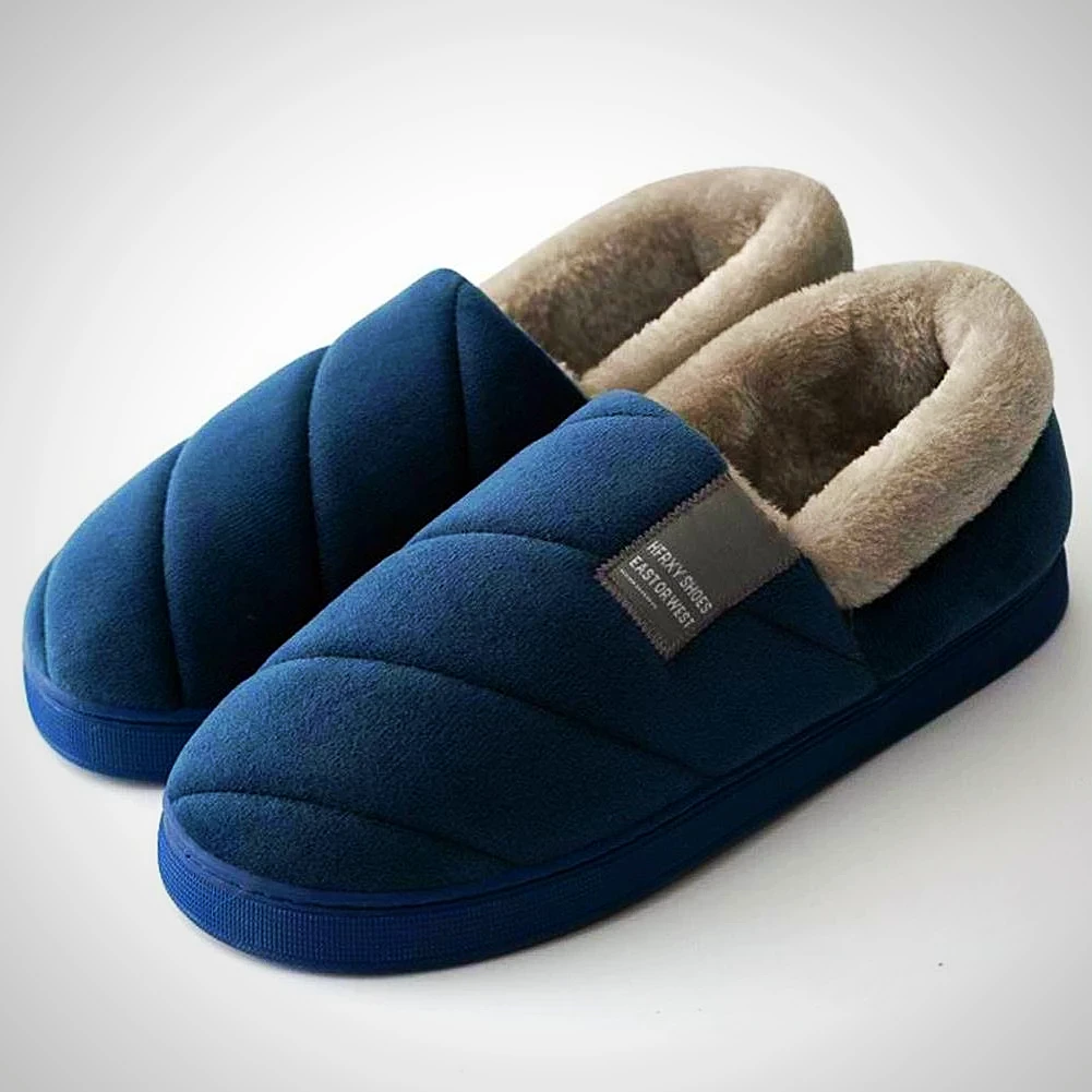 Stunner Girl Store Men's Apparels North Royal Non-Slip Fleece Slippers 3 Stunner Girl Store Men's Apparels North Royal Non-Slip Fleece Slippers