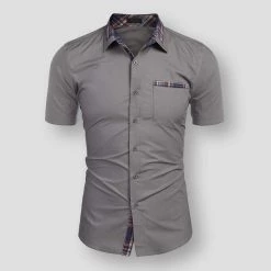 Moremylike Store Men's Apparels Sky Madrid Vail Plaid Shirt