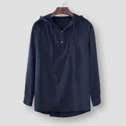 DERMSPE Longchengyi Store Men's Apparels North Royal Gascone Linen Shirt