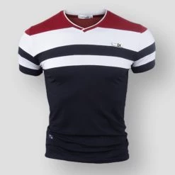 SunnyWeCool Store Men's Apparels Sky Madrid Karlstad Striped Shirt