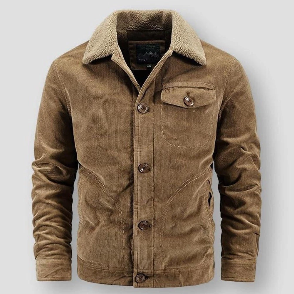 Men`s World Store Sky Madrid Slim Corduroy Fleece Jacket Men's Apparels 3 Men`s World Store Sky Madrid Slim Corduroy Fleece Jacket Men's Apparels