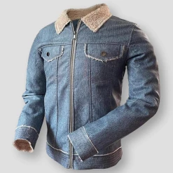 STREET GRAFFITI Store Men's Apparels North Royal Denim Biker Jacket