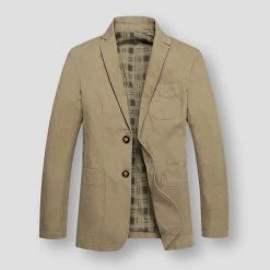 Pinecypress Official Store Sky Madrid Chamonix Cotton Blazer