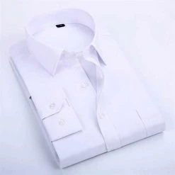 QISHA MEN SHIRT Store Sky Madrid Smart Button-Up Shirt