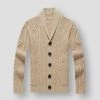 SHiONFA Store Sky Madrid Shawl Wool Cardigan