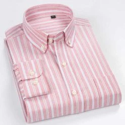 Purple Street Men's Apparels Sky Madrid Striped Button-Down Shirt