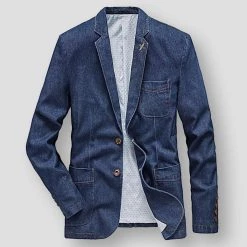 BeckyWalk Store North Royal Denim Pocket Blazer