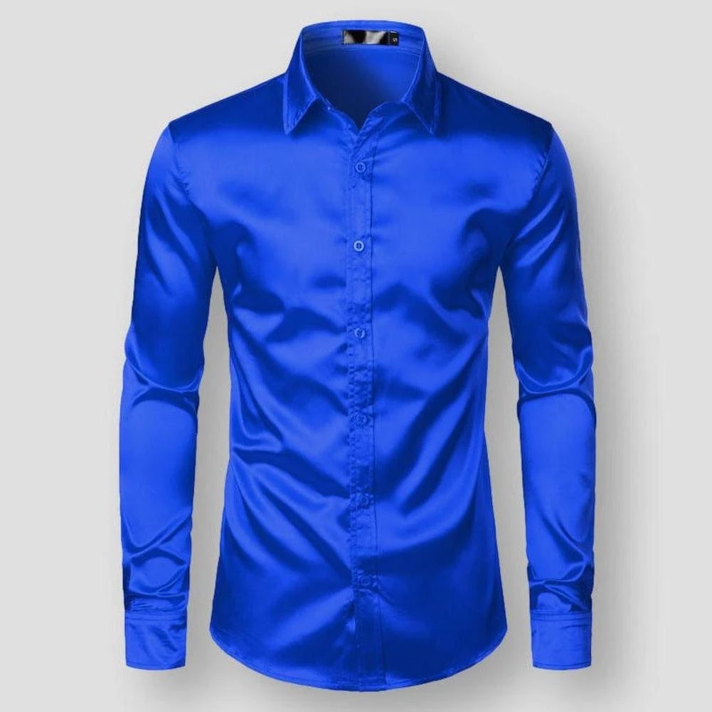 Hipster Wardrobe Store Sky Madrid Sheridan Satin Shirt Men's Apparels 4 Hipster Wardrobe Store Sky Madrid Sheridan Satin Shirt Men's Apparels