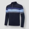 TACVASEN Official Store Men's Apparels Sky Madrid Mock Turtleneck Sweater