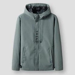 Shop911555224 Store Sky Madrid Hooded Windbreaker Jacket