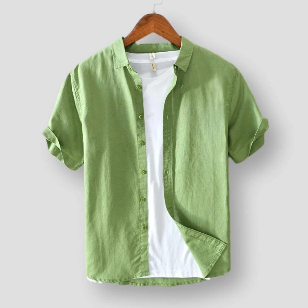 MOGELAISI Official Store Sky Madrid Yuma Linen Shirt 5 MOGELAISI Official Store Sky Madrid Yuma Linen Shirt