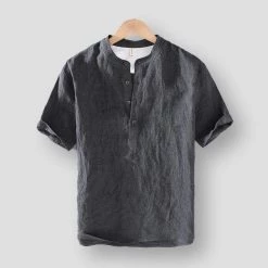 Pinecypress Official Store Men's Apparels North Royal Moapa Linen Shirt