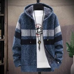 Zongke-4 Store Harvey Hooded Wool Cardigan Men's Apparels 17 Zongke-4 Store Harvey Hooded Wool Cardigan Men's Apparels