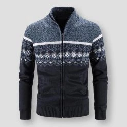 King Billion Official Store Sky Madrid Knitted Turtleneck Cardigan