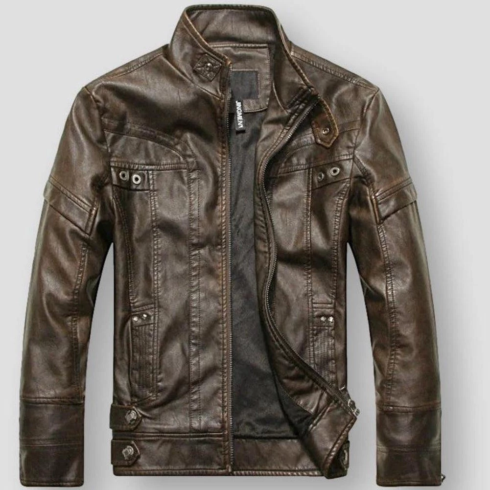 FAVOCENT Men's Wardrobe Store Men's Apparels North Royal Exeter Leather Jacket 4 FAVOCENT Men's Wardrobe Store Men's Apparels North Royal Exeter Leather Jacket