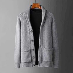 SHOUAI Store Men's Apparels Saint Morris Wool Button Cardigan