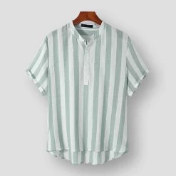 Micomico Store North Royal Cardenas Striped Shirt Men's Apparels