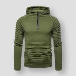 IceLion Store Sky Madrid Ribbed Hooded Sweatshirt