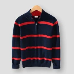 Pinecypress Official Store Sky Madrid Houghton Striped Pullover Men's Apparels
