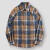 FREDD-MARSHALL Men's Store Sky Madrid Leeds Plaid Shirt Men's Apparels 2 FREDD-MARSHALL Men's Store Sky Madrid Leeds Plaid Shirt Men's Apparels