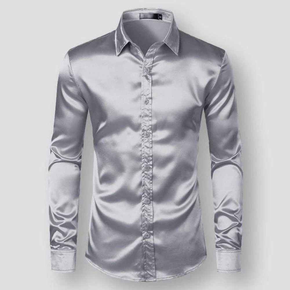 Hipster Wardrobe Store Sky Madrid Sheridan Satin Shirt Men's Apparels 3 Hipster Wardrobe Store Sky Madrid Sheridan Satin Shirt Men's Apparels