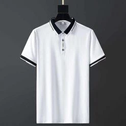 KUAIJUE Store Saint Morris Dual Tone Polo Shirt Men's Apparels
