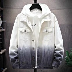 XIPENG Mens Wardrobe Store Boston Gradient Denim Jacket Men's Apparels 9 XIPENG Mens Wardrobe Store Boston Gradient Denim Jacket Men's Apparels