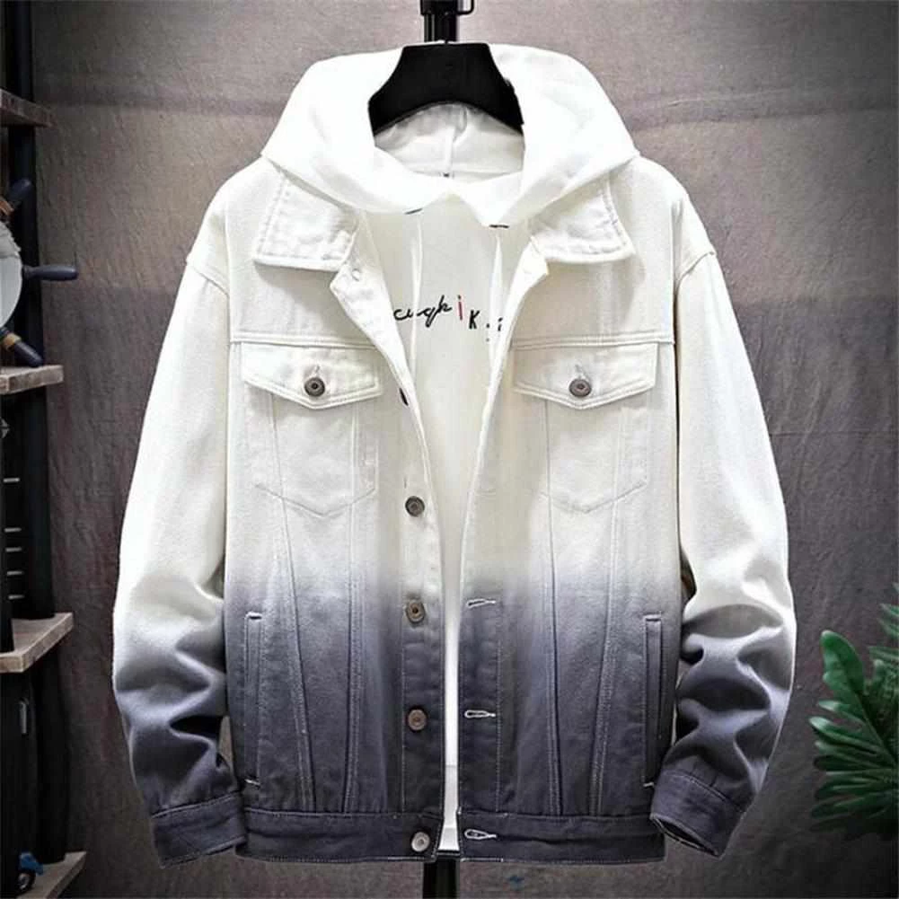 XIPENG Mens Wardrobe Store Boston Gradient Denim Jacket Men's Apparels 6 XIPENG Mens Wardrobe Store Boston Gradient Denim Jacket Men's Apparels