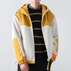 GOESRESTA Store Sky Madrid Hooded Fleece Zip-Up Jacket Men's Apparels