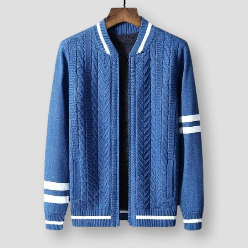 Fantasying Men's Apparels Saint Morris Velvet Striped Cardigan 4 Fantasying Men's Apparels Saint Morris Velvet Striped Cardigan