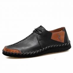Vancat Official Store Saint Morris Leather Stitched Shoes Men's Apparels