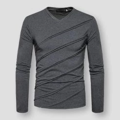 Leading Pig Store Men's Apparels Sky Madrid Asymmetric Athletic Sweatshirt