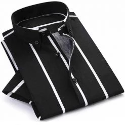 Donghuan Overseas Store North Royal Striped Monaco Shirt