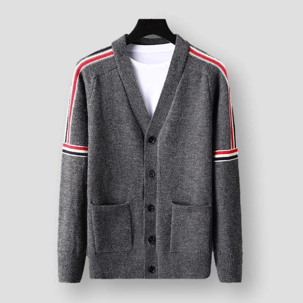 Daysandone Store Men's Apparels North Royal Aulan Striped Cardigan 4 Daysandone Store Men's Apparels North Royal Aulan Striped Cardigan