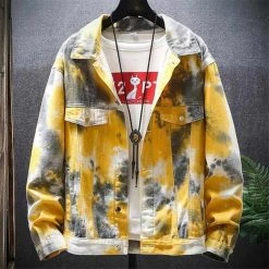 XIPENG Mens Wardrobe Store Casual Denim Jacket