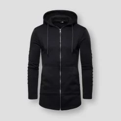 SelectClothes Store Sky Madrid Longline Hooded Sweatshirt