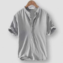 Suehaiwe Official Store Saint Morris Provence Linen Shirt